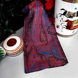 Yeni Etnik Pamuk Soft Şal 65301 - 65301 Lacivert-Bordo