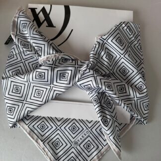 Vakko Kare Desen Twill Eşarp 44129 - cafe latte