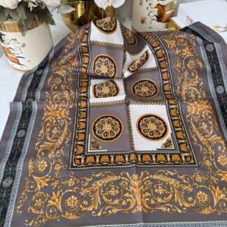 Versace Pamuk İpek Şal -Vizon