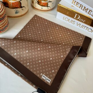 pier cardin Twill İpek şal 532 - Çikolata