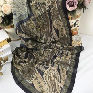Etro Pamuk İpek Şal -987654 Siyah gold