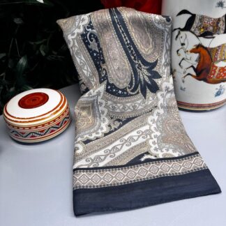 Yeni Etnik Pamuk Soft Şal 65301 - 65301 Siyah-Bej
