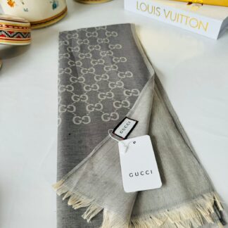 Gucci İthal Çift Taraflı Pamuk Yün İpek - Gri