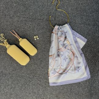 Lv Kemer Desen Pamuk Soft Şal 31230 - Açık Gri