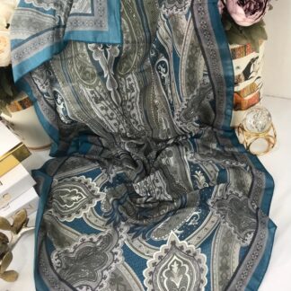Etro Pamuk İpek Şal -987654 Su Yeşili