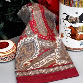 Yeni Etnik Pamuk Soft Şal 65301 - 65301 Kırmızı