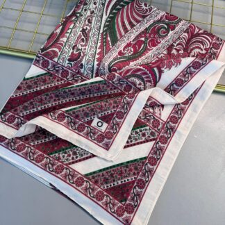 Etro Desen New Pamuk Soft Şal 23012-Mürdüm