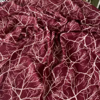 Dal Desen Mio Cazz Eşarp 44120 - Bordo
