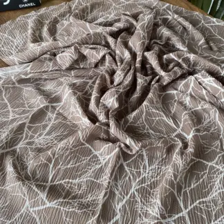 Dal Desen Mio Cazz Eşarp 44120 - Latte
