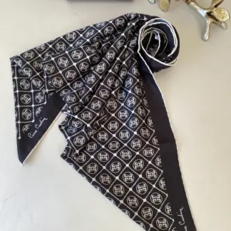Pier Cardin Kare Desen Twill Eşarp 44131 - Siyah