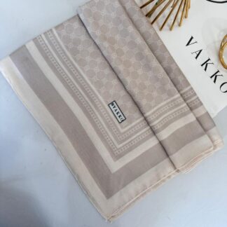Vakko Desen Pamuk Soft Şal 61446 - Latte