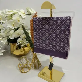 Pier Cardin Kare Desen Pamuk Soft Eşarp 27689 - Mor