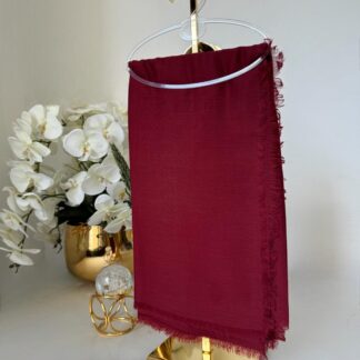 Organik Pamuk Kreş Şal 61449 - Bordo