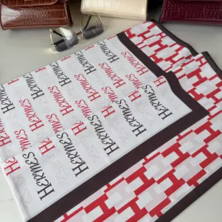 Hermes Saten İpek Eşarp 44123 - Kırmızı