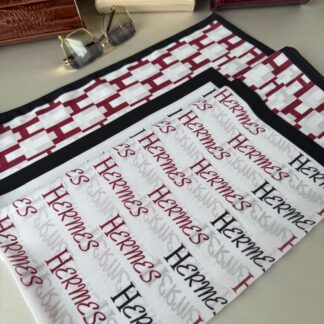 Hermes Saten İpek Eşarp 44123 - Bordo