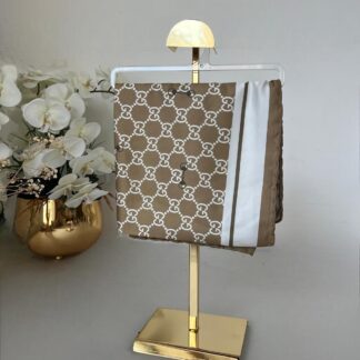 Gucci Saten İpek Eşarp 281045 - Yağ Yeşili