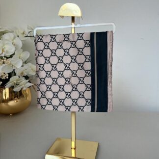 Gucci Saten İpek Eşarp 281045 - Çikolata
