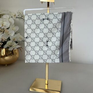 Gucci Saten İpek Eşarp 281045 - Vizon