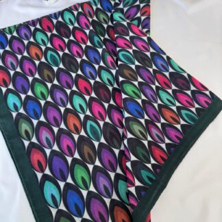 Tavuskuşu Desen Pamuk Soft Eşarp 114401 - Zümrüt
