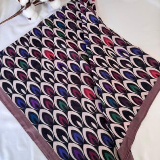 Tavuskuşu Desen Pamuk Soft Eşarp 114401 - Latte