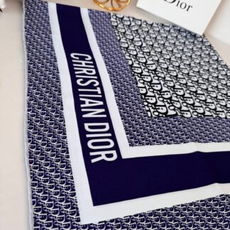 Dior Twill Eşarp 114501 - Lacivert