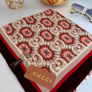Gucci İthal Vual İpek Şal 78431 - Bordo
