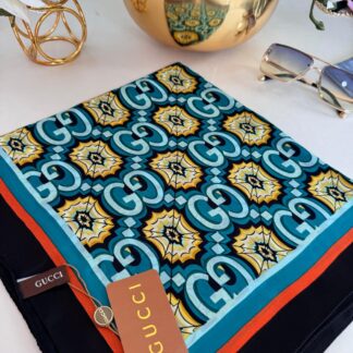 Gucci İthal Vual İpek Şal 78431 - Mercan