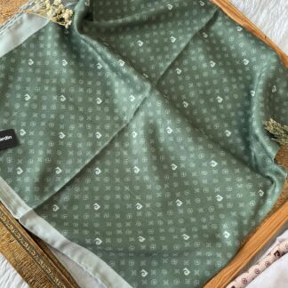 Pier Cardin Monogram Pamuk Soft Eşarp 35671 - Haki