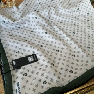Pier Cardin Monogram Pamuk Soft Eşarp 35671 - Haki/Ekru
