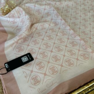 Pier Cardin Kare Desen Pamuk Soft Eşarp 10850 - Somon