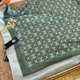 Pier Cardin Kare Desen Pamuk Soft Eşarp 10850 - Haki