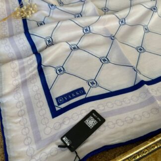 Vakko Zincir Detaylı Pamuk Soft Eşarp 54380 - Saks