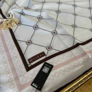 Vakko Zincir Detaylı Pamuk Soft Eşarp 54380 - Pudra