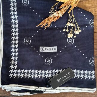 Vakko Nokta Desen Eşarp 87359 - Siyah