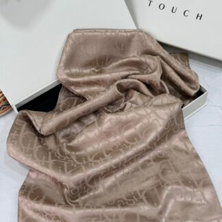 Dior Desen Pamuk İpeksi Jakar Şal 88731 - Mocha