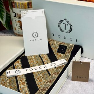 Touch New İthal Pamuk İpek Şal - 55780 - Siyah Oring