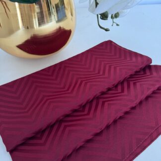 Zikzak desen pamuk Jakar Şal - Bordo