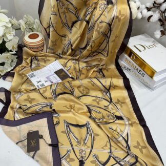Lv Çift Taraflı İthal Vual İpel Şal 85631 - Camel