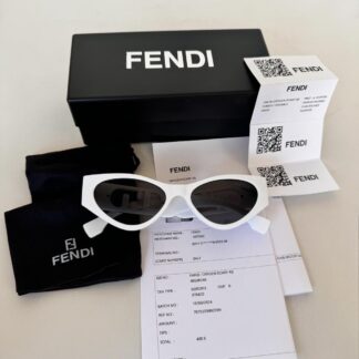 FENDI O'lock FE40049I 01A 54-17 Beyaz Kadın Güneş Gözlüğü