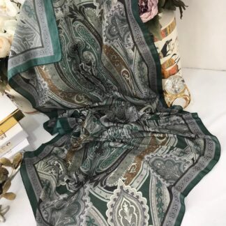 Etro Pamuk İpek Şal -987654 Yeşil