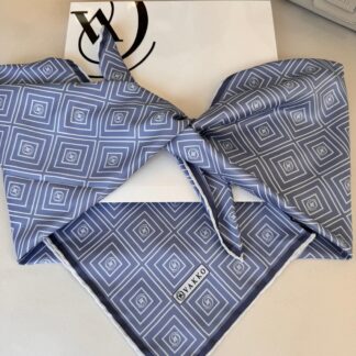 Vakko Kare Desen Twill Eşarp 44129 - bebe mavisi