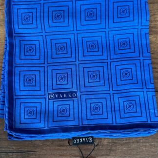 Vakko Kare Desen Pamuk Soft Eşarp 610144 - Saks
