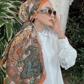 Etnik Etro Desen Pamuk Soft Şal 61534 - Parlament
