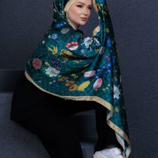 İthal Çifttaraflı vual ipek 23561 - sarı/zümrüt