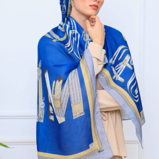 hermes pamuk soft şal - 32014 Lacivert