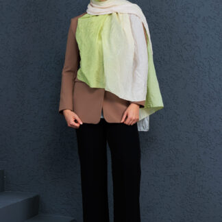 Lotus Şal Serisi- 469-001 - V-17 - Lime Sarı