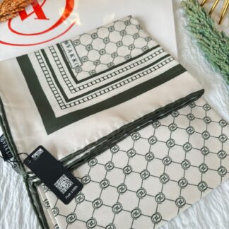 Vakko Desen Twill Eşarp - Yeşil