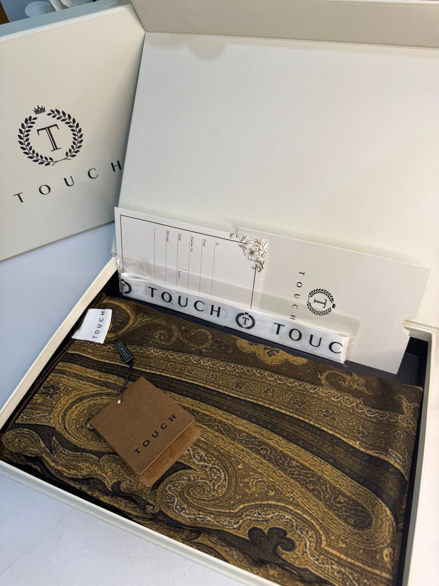 Touch İthal Pamuk İpek Şal 63454 - Fıstık - Image 2
