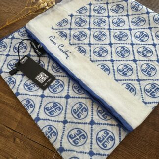Pier Cardin Kare Desen Pamuk Soft Eşarp 27689 - Ekru - İndigo