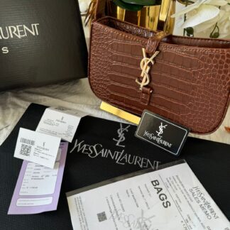 YSL Premium Deri Çanta - Taba